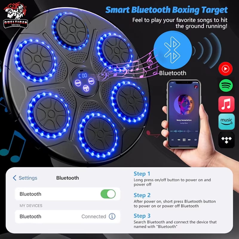 Máquina de boxeo musical inteligente con Bluetooth